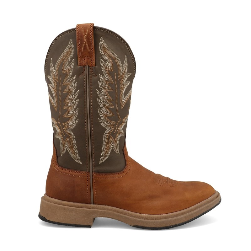 Twisted X Mens 11 Ultralite X Boot Wide Square Toe Ultralite X Tawny Brown gallery