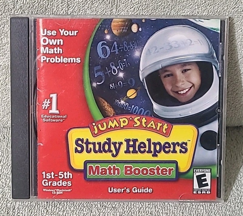 Jump Start Study Helpers Math Booster PC CD-Rom 1st-5th Grades