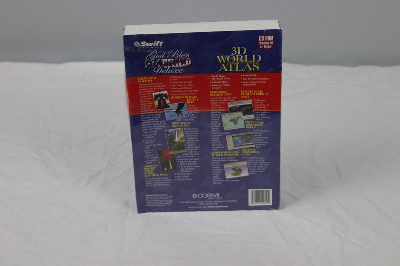 God Bless America PC Deluxe 3D world Atlas Sealed gallery