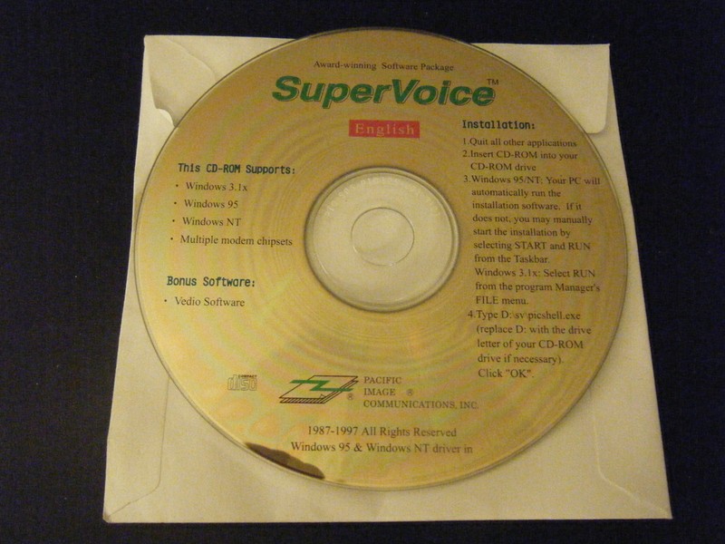 SuperVoice – English (PC, 1997) – Disc Only!!!
