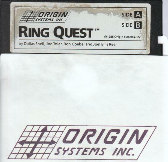 Ring Quest APPLE II FLOPPY fantasy text adventure sorceress Origin 1986 game!