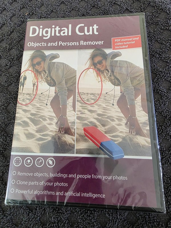 Digital Cut Objects & Persons Remover Photo Editing Software Sealed Windows 11