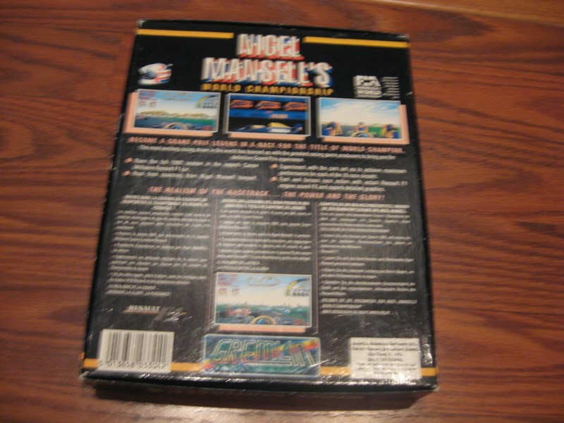 Nigel Mansell's World Championship CBM Amiga game with box and manual . Tested gallery