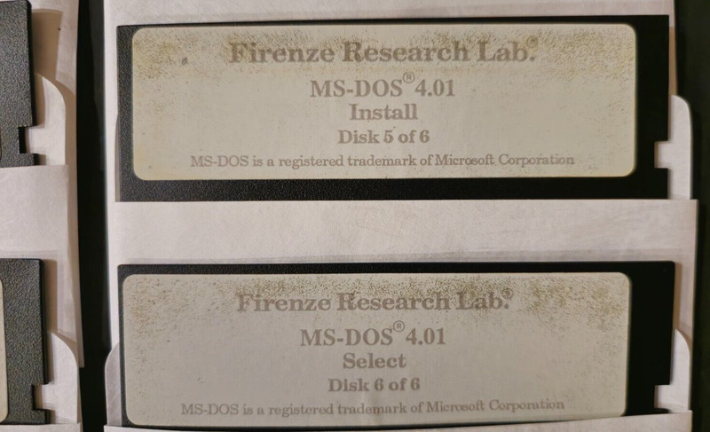 MS-DOS 4.01 - 6 Disks - VINTAGE MICROSOFT by Firenze Research Lab gallery