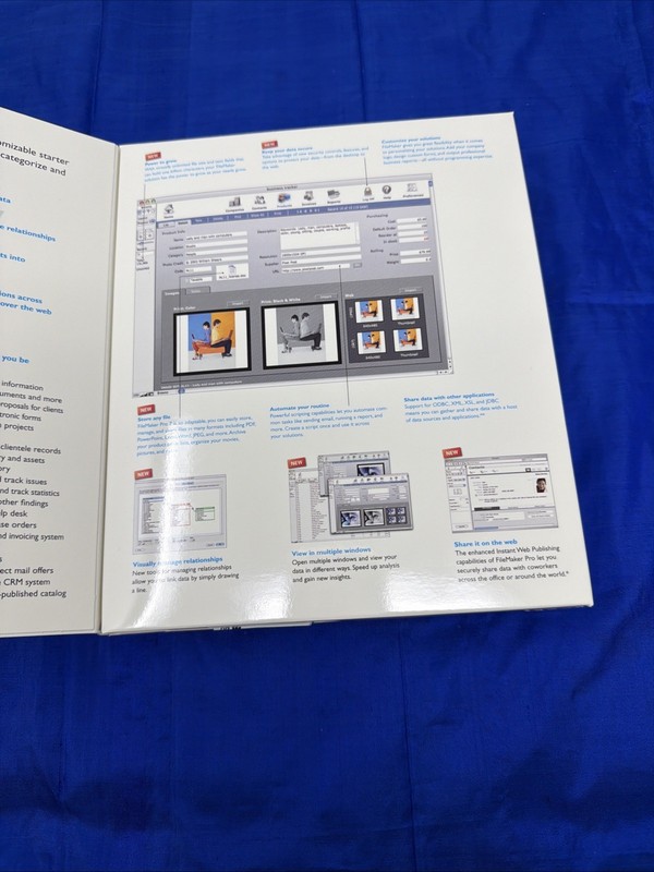 FileMaker Pro 7 Software for Mac CD-ROM Complete with Box & Manuals gallery