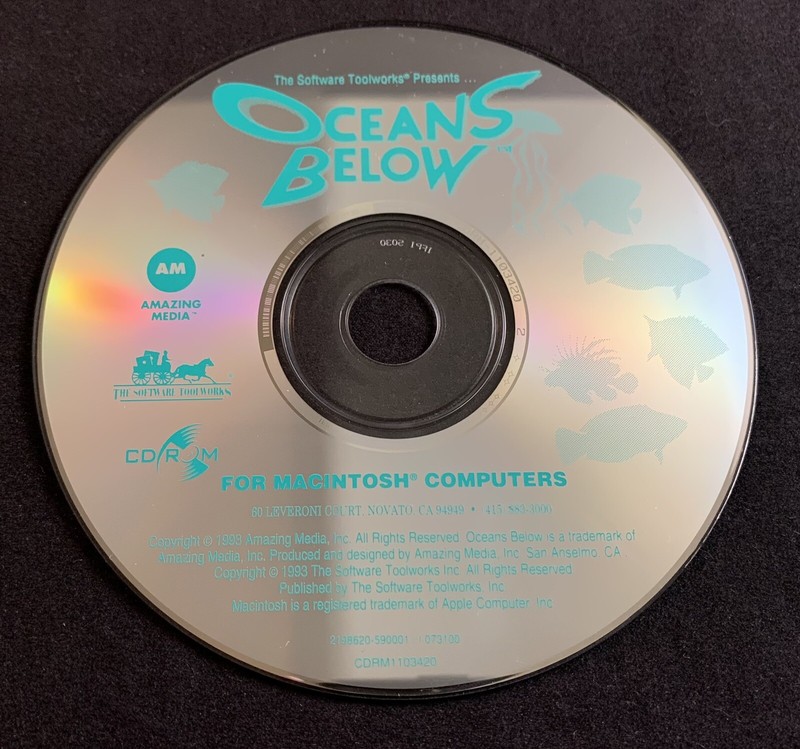 Ocean’s Below for Macintosh Computers CD-ROM by Amazing Media