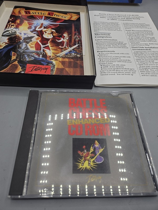 Interplay Battle Chess Enhanced CD ROM PC Macintosh Game Software Complete gallery