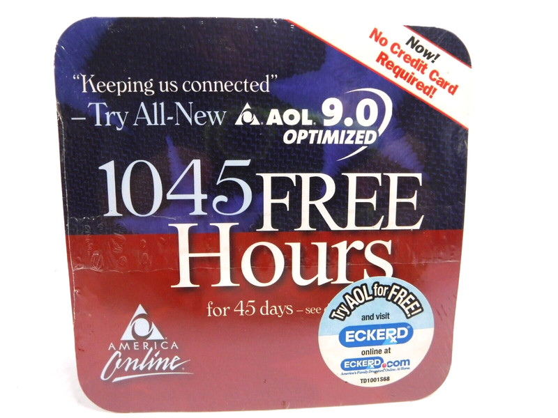 Vintage AOL 9.0 Optimized Disc CD Disk America Online Collectible Advertising