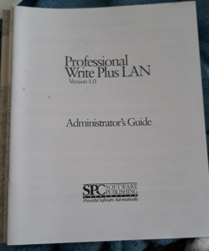 VINTAGE SOFTWARE: SPC Windows Professional Write Plus Word Processor. 3.5 DD Dis gallery