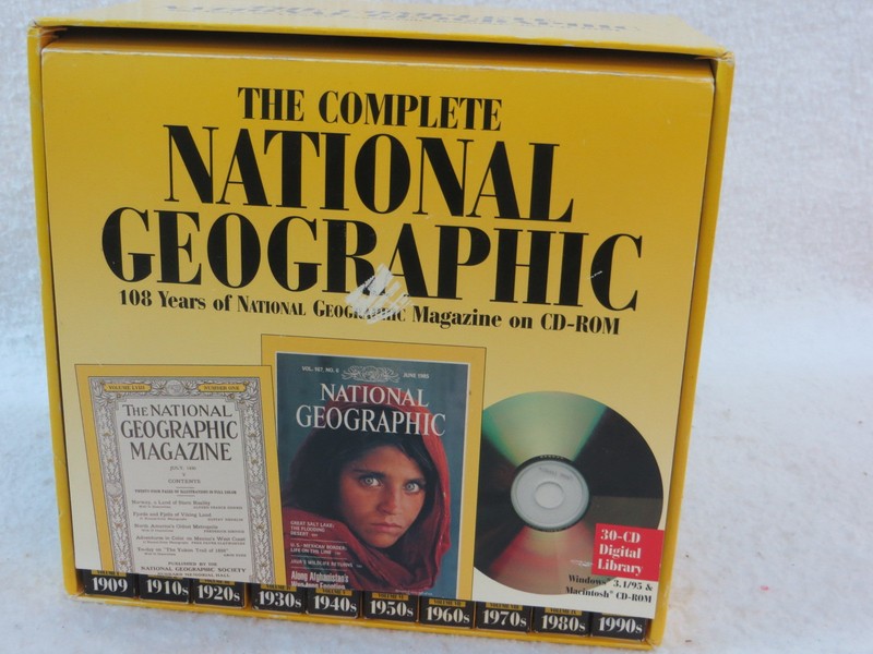 THE COMPLETE NATIONAL GEOGRAPHIC 30 CD-Rom Set 1888-1990s