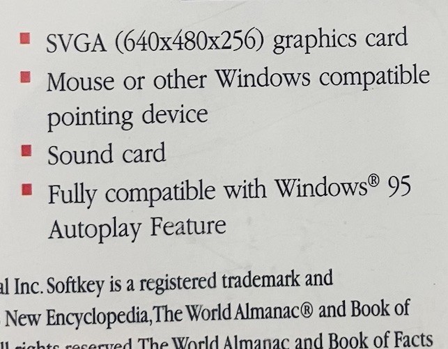Infopedia 2.0 CD-ROM 1996 SoftKey Windows 95 Multimedia Encyclopedia gallery