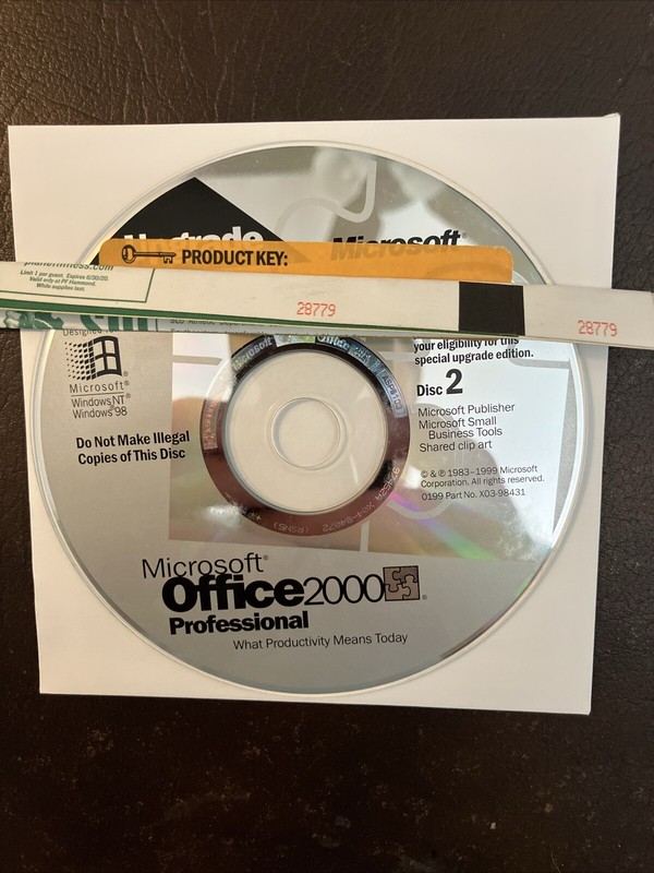Microsoft Office 2000 Professional W/Key for Windows gallery