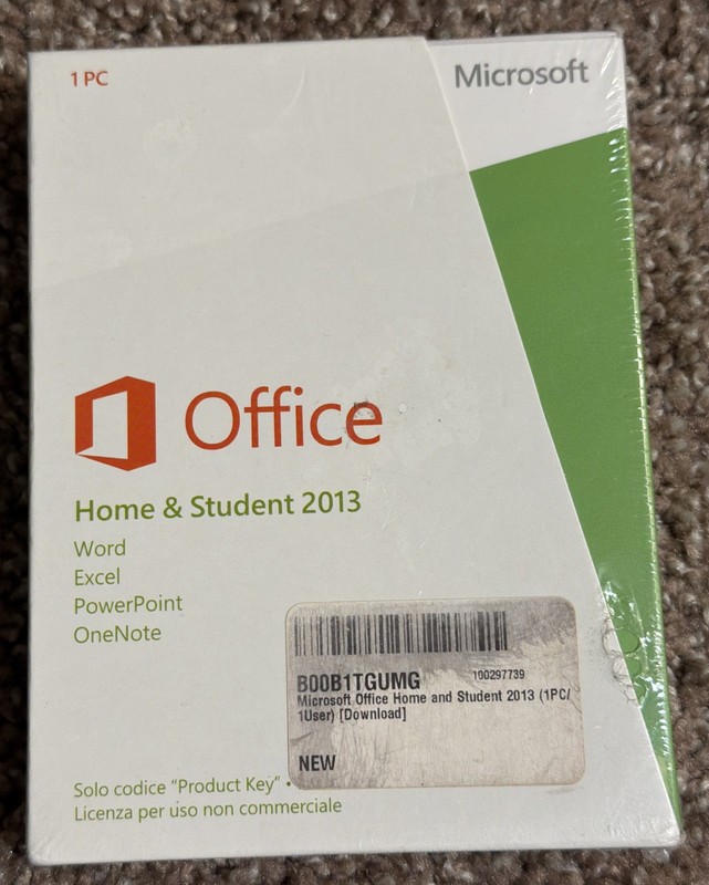Microsoft Office Home and Student 2013,Sealed Spanish,Key Card
