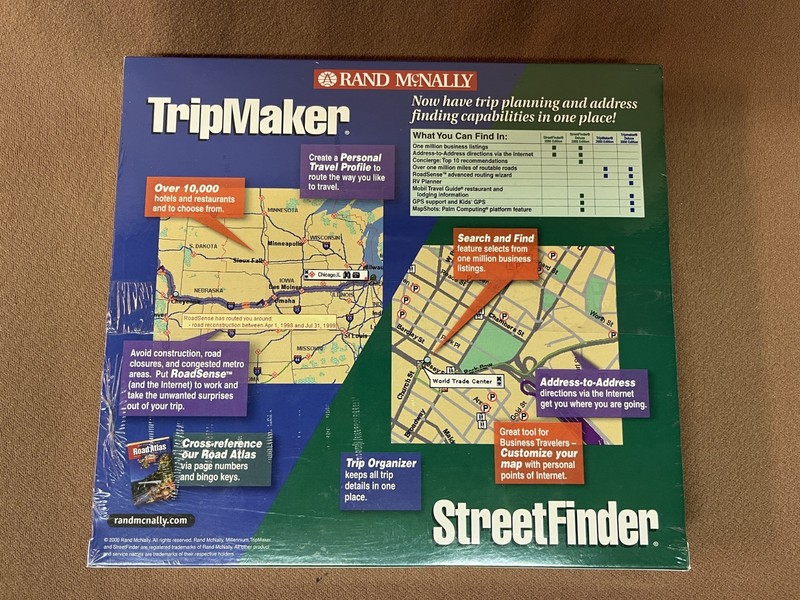 Rand McNally - Trip Maker - Street Finder - CD-ROM - New Factory Sealed gallery