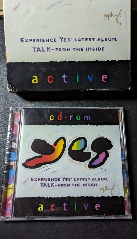 Yes Active CD-ROM Talk Album Mac/PC Software 1994 Sealed + Original Box- Music gallery
