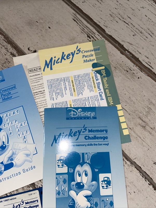 Mickey’s Word Adventures (PC) Memory Challenge & Crossword Puzzle Maker gallery