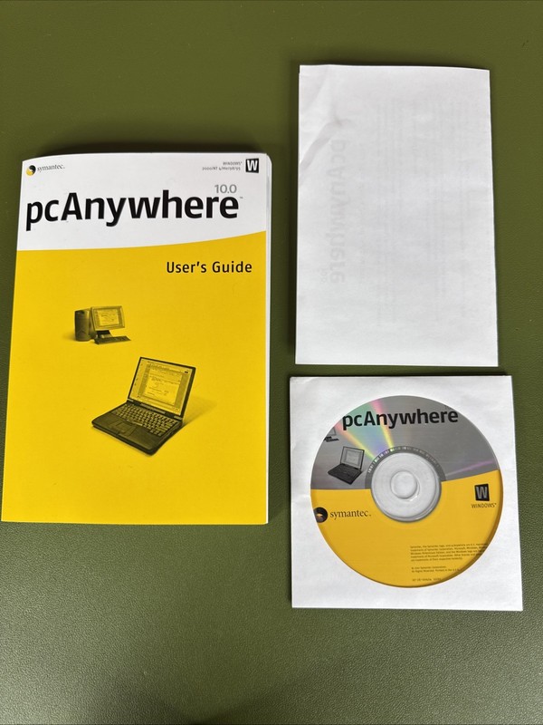 Symantec PC Anywhere Version 10.0 Vintage Software + Manual, Windows