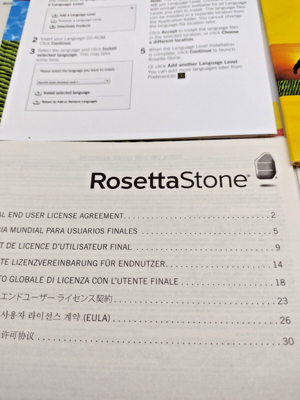Rosetta Stone Italiano Version 3 Level 1 Italian Language Set w Activation Code gallery