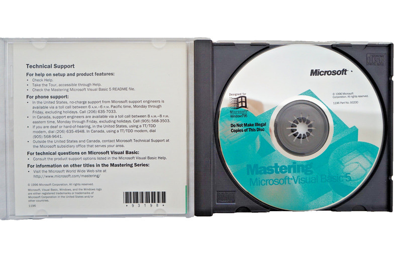 Mastering Microsoft Visual Basic 5.0 5 CD + Interactive Training CD with Key gallery