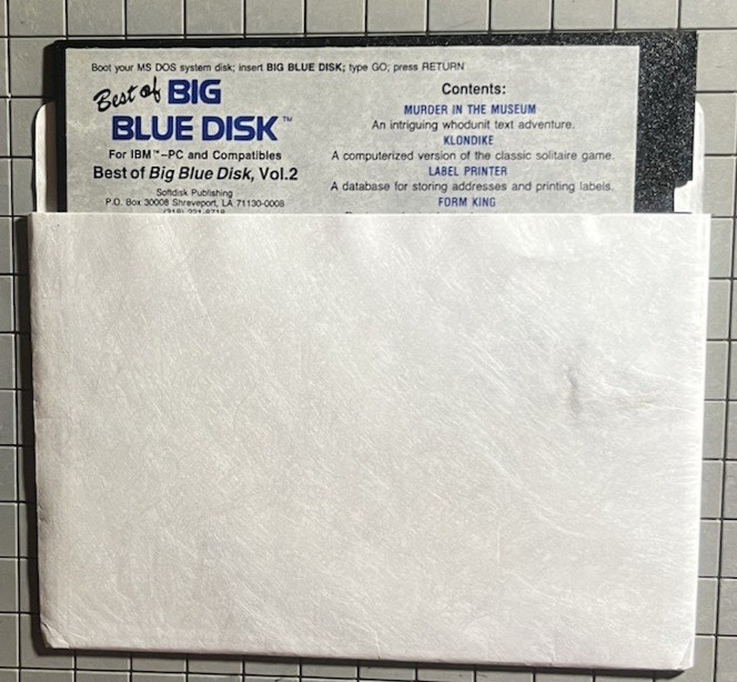 Best of Big Blue Disk – Volume 2 (5.25″ Floppy) – Murder in the Museum