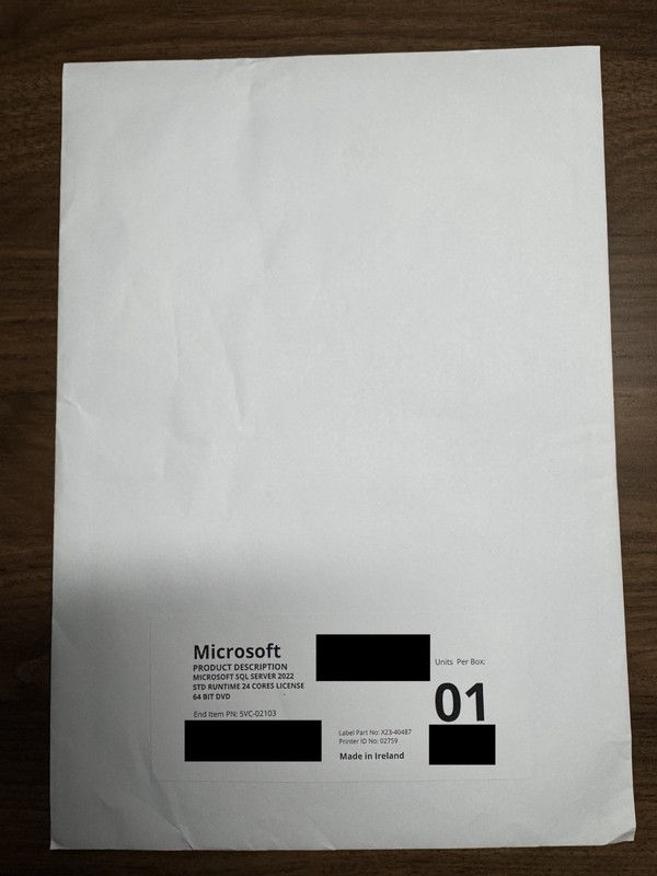 Microsoft SQL Server 2022 Standard 24-Core Unlimited CAL’s Sealed With CD