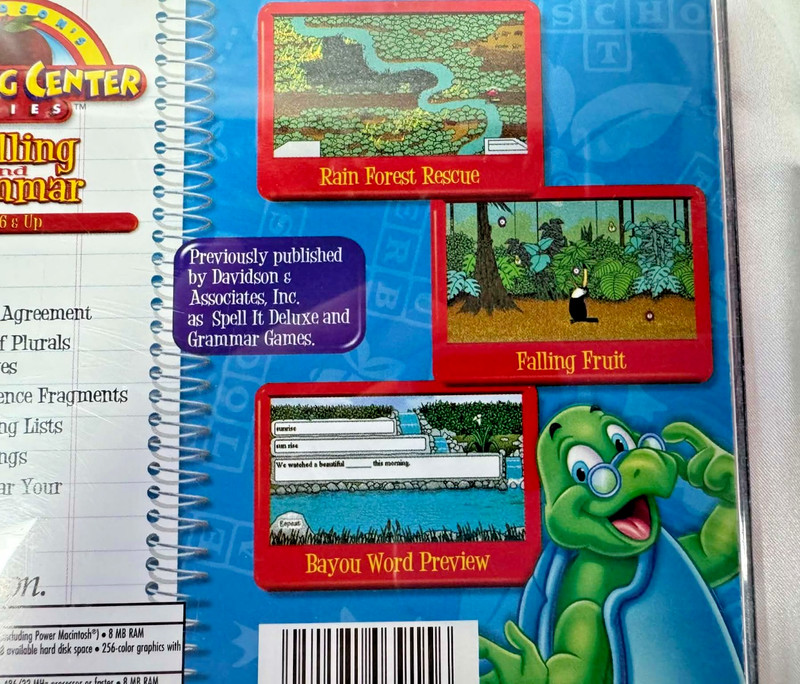 Davidson Learning Center Series: Spelling and Grammar CD-ROM Windows/Mac 1998 gallery