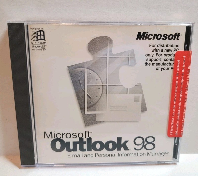 Vintage Microsoft Outlook 98 New & Sealed