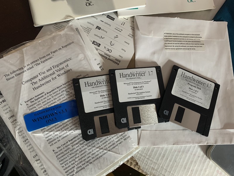 Vtg. 1994/95 Handwriter Tablet Graphics Creativity Tool Windows 95 Missing Parts gallery