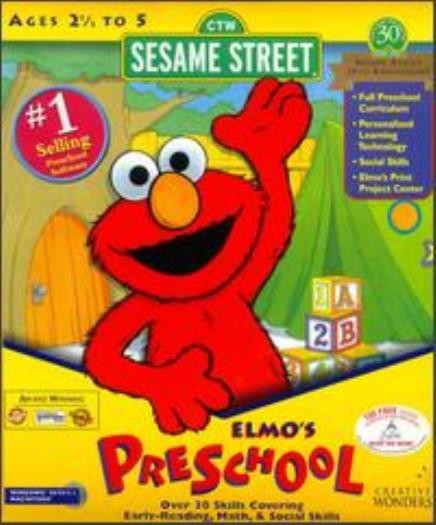 Sesame Street Elmo’s Preschool PC CD learn numbers reading shapes spelling game!