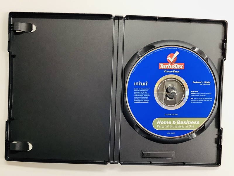 Turbotax 2008 Home & Business in One With State (Wind/Mac) FREE SHIPPING (G) gallery