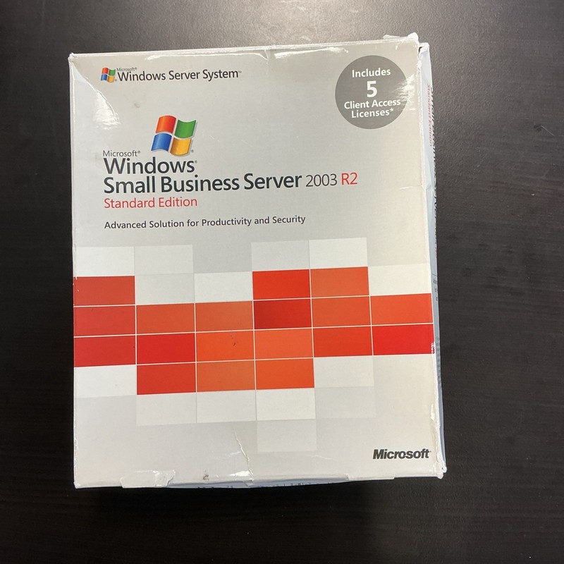 Microsoft Windows Small Business Server 2003 Standard 5 CAL NEW RETAIL