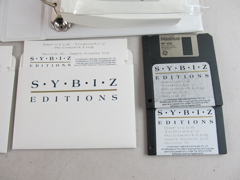 SYBIZ Editions Service Industry Accounting Software 1988 VIntage PC Floppy Disk gallery
