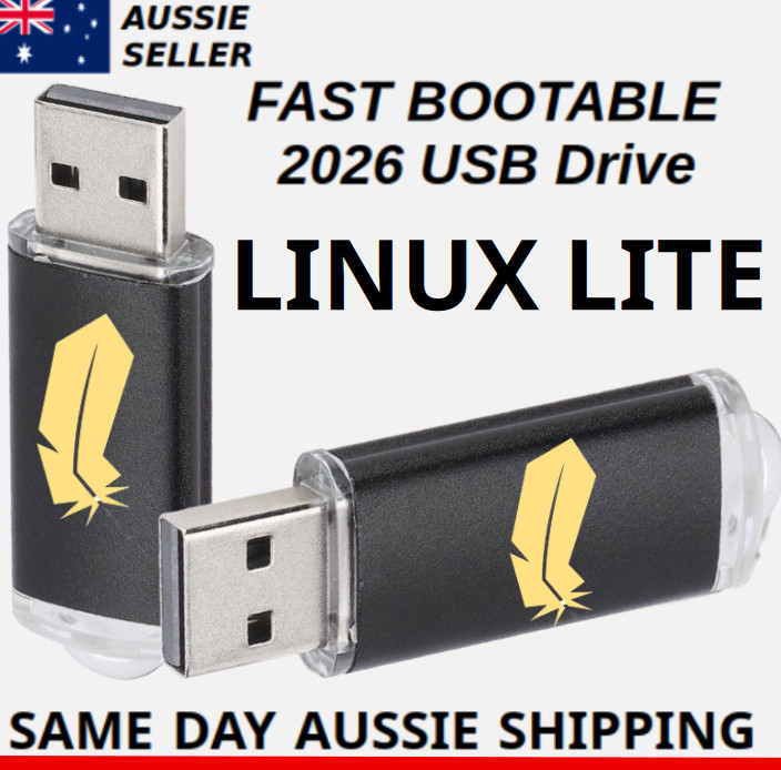 Linux Lite Latest Version Australian Shipping Bootable USB Flash Drive Fast