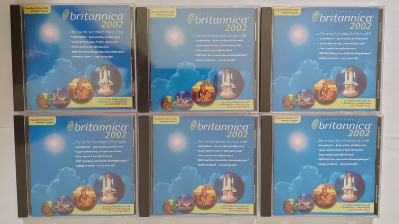 Encyclopaedia Britannica 2002 Expanded DVD Windows Version - New Sealed gallery