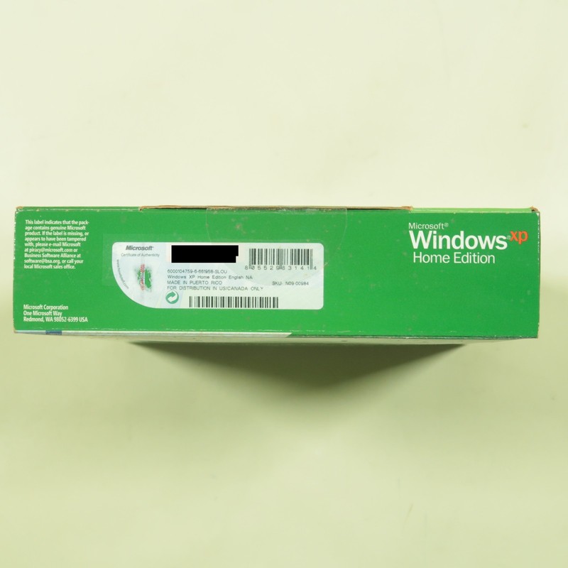 Microsoft Windows XP Home Edition Retail Service Pack 2 SP2 New Sealed Big Box gallery