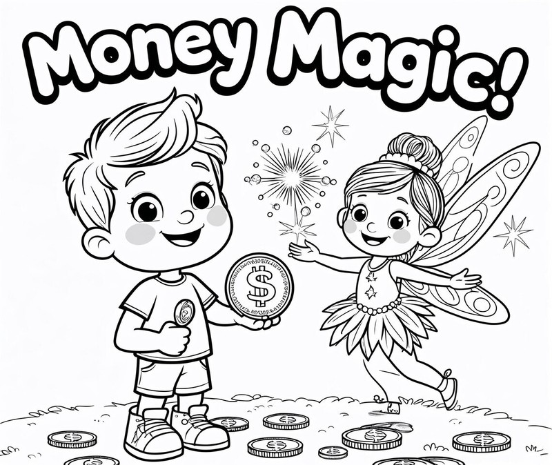 Money Magic! | Kids Activity Book to Teach Saving & Spending | Coloring Book gallery