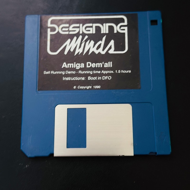 Designing Minds Amiga Dem’all Demo Disk 3.5 Inch Floppy Self Running For Amiga