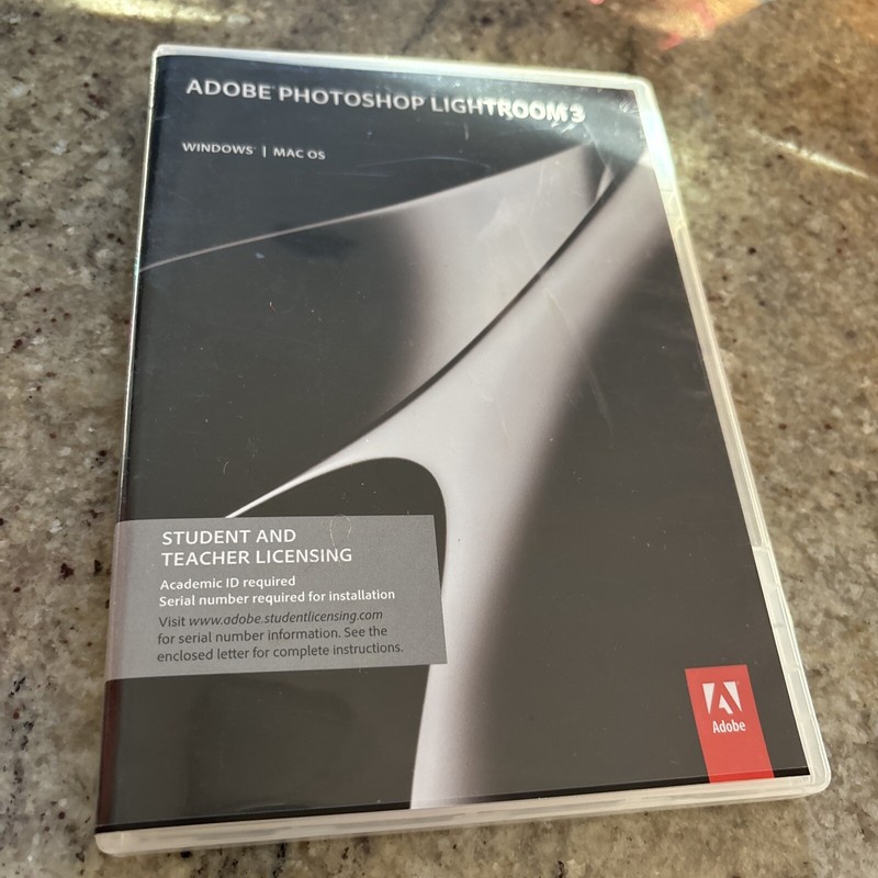 Adobe Photoshop Lightroom 3 Full Retail Version WIN/MAC