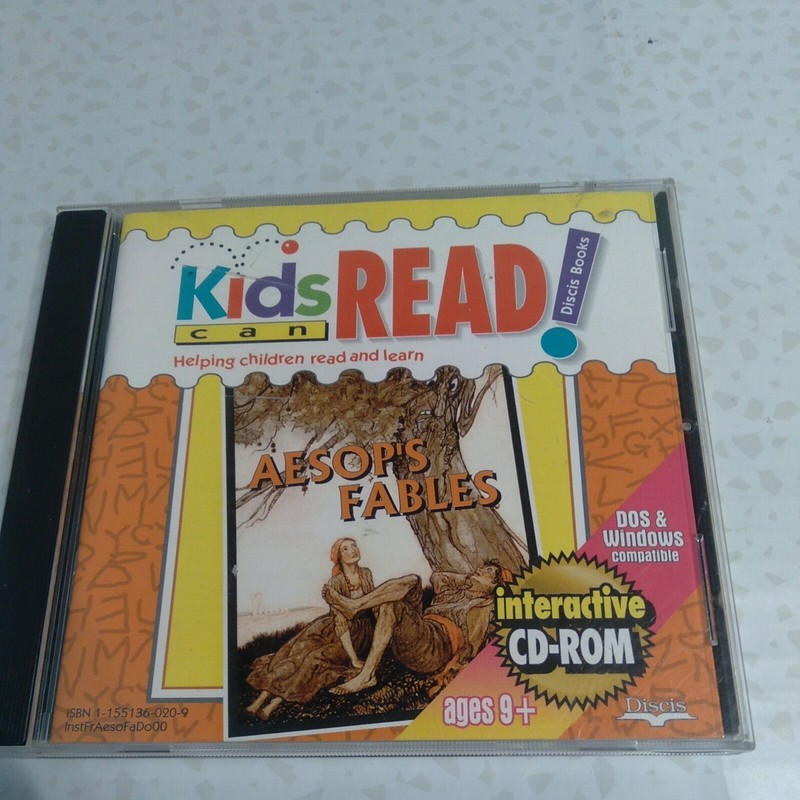 Aesop’s Fables Storybook PC CD-ROM Children Learn Moral Stories Collection