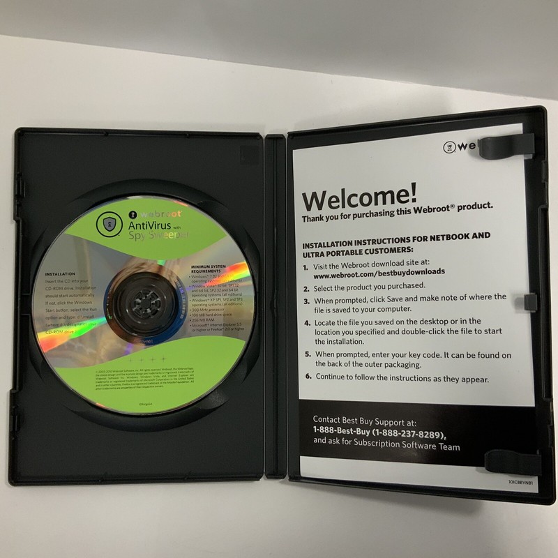 Webroot AntiVirus with Spy Sweeper Vintage Software ElectronicsRecycledCom gallery
