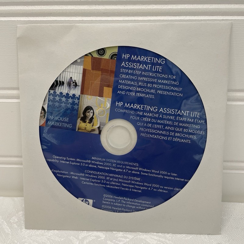 Hp Marketing Assistant Lite Cd, Hp Business Communication Papers - Brand New gallery