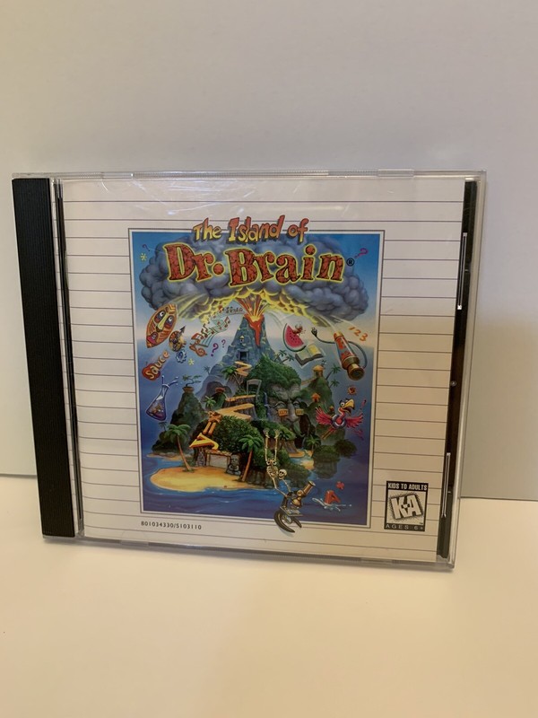 The Island of Dr. Brain PC CD learn math physics find clues puzzle object game!