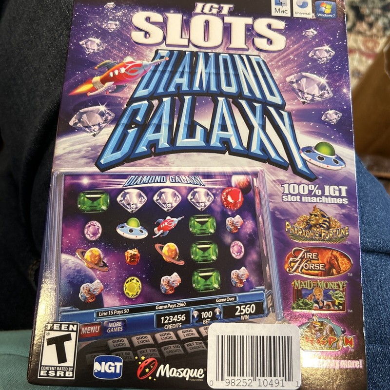 IGT Slots Diamond Galaxy PC/Mac 2012 Authentic Slots. NEW