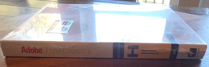 Helvetica Extended 3 Adobe Type Library Font MAC - Vintage Sealed Box 184 gallery