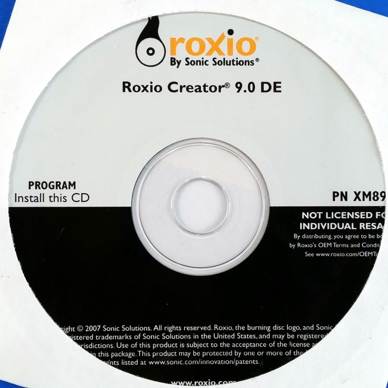 Dell OEM Software Lot Roxio Creator 9.0 DE PowerDVD WinDVD Re-installation Discs gallery