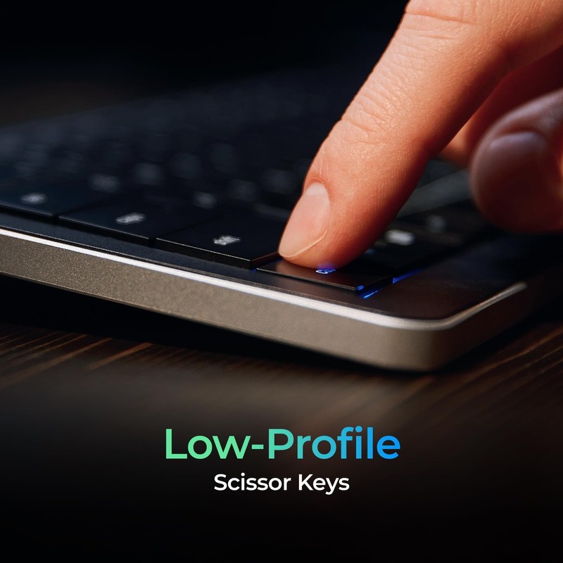 CLVX 1 Windows | Touch On Keys & Gestures AI Keyboard | Bluetooth & USB-C | L... gallery