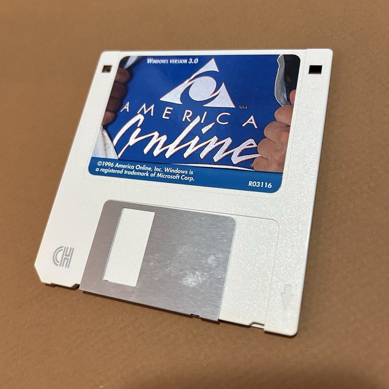 AOL 3.5” Floppy Disk America Online For Windows (2) Disks gallery
