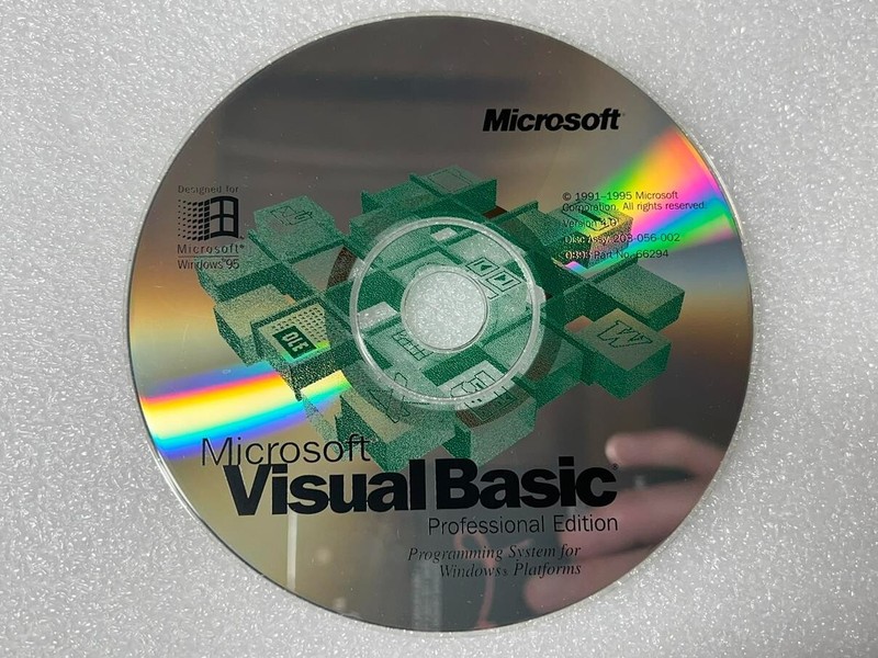 MICROSOFT Visual Basic 4.0 Professional Edition Disc W/CD KEY Windows PC 95 NT 3 gallery