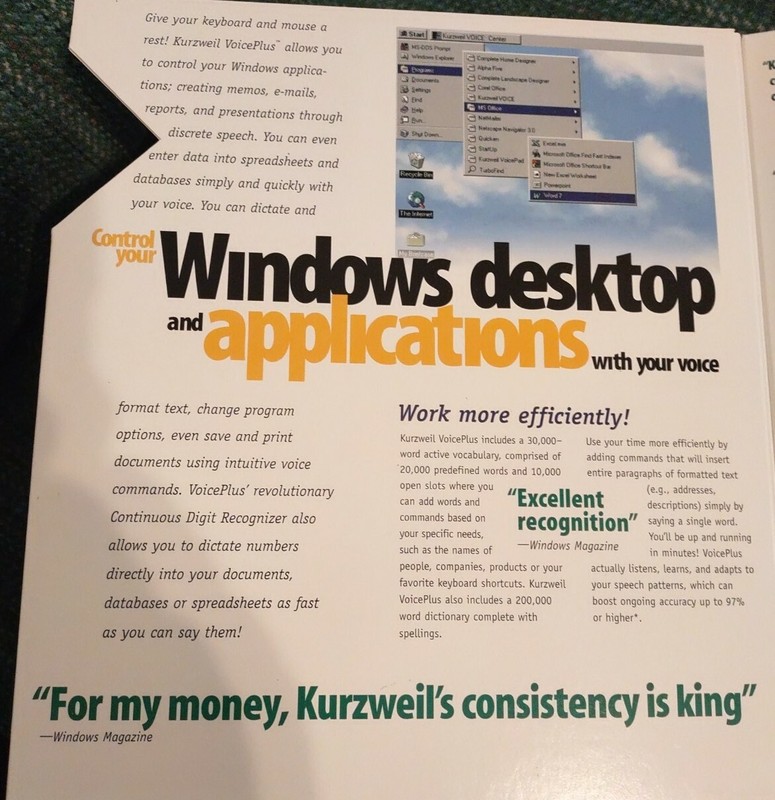 Alpha Software Kurzweil VoicePlus gallery