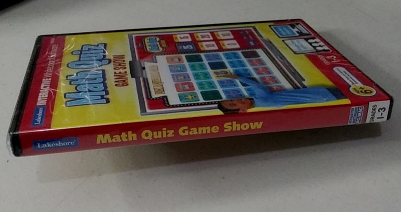 Math Quiz Game Show Interactive Whiteboard CD-ROM Lakeshore Grade 1-3 NEW SEALED gallery